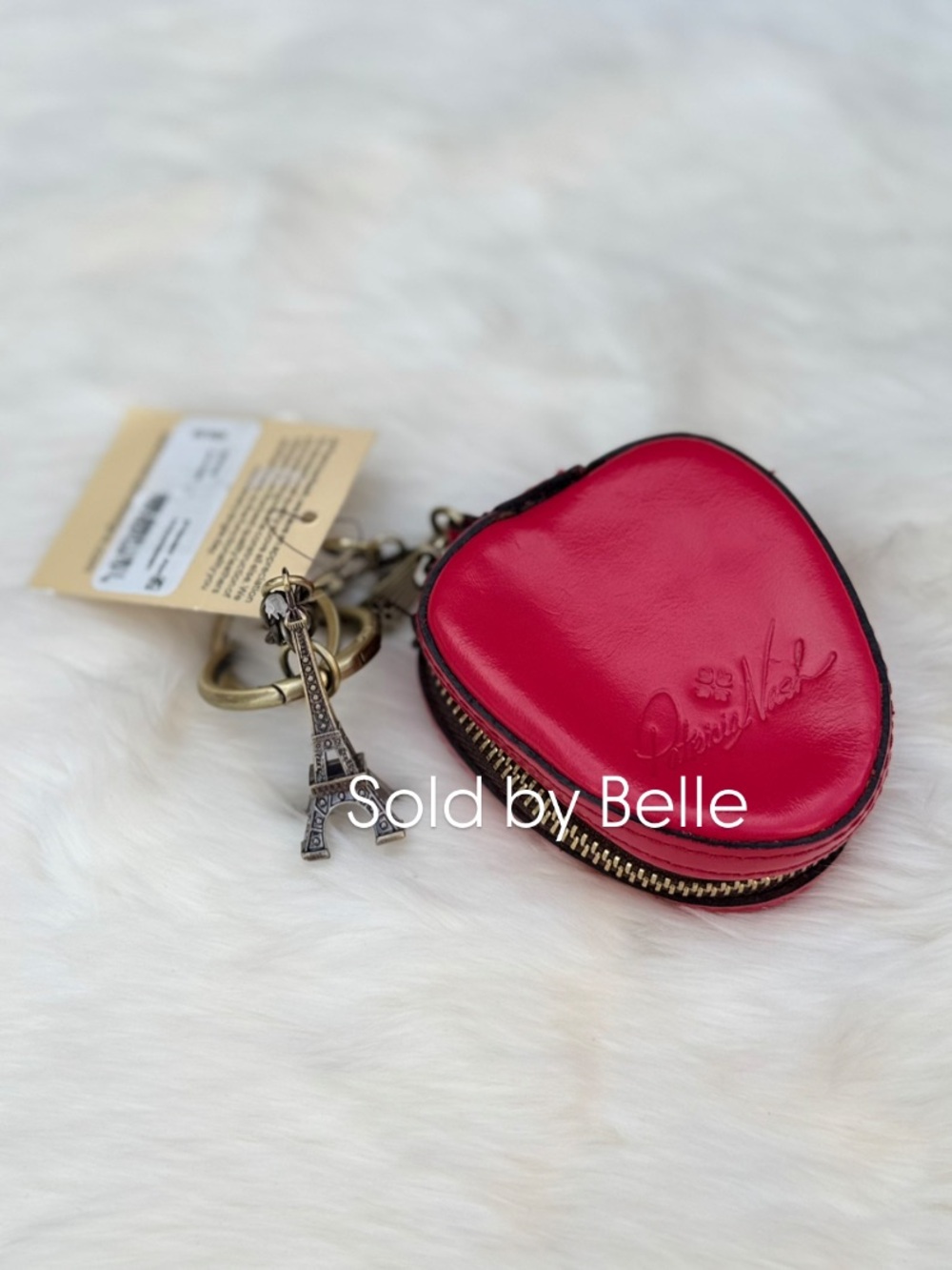 NWT Patricia Nash Strawberry Zip Around Pouch